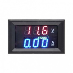 DC 100V 10A Voltmeter Ammeter Blue + Red LED Dual Digital Volt Amp Meter Gauge
