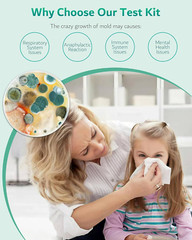 Mold Test Kit for Home, 8 Detection Tests for HVAC, Surfaces & Indoor Air Qua…