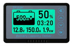 120V 500A Battery Monitor High and Low Voltage Programmable Alarm Voltage Tester