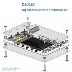 Learning Electronics DC 5V Oscilloscope 12-bit for ADC Accuracy 500kHz Bandwidth