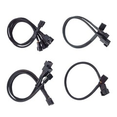 26cm PVC 4-Pin For PWM Fan Splitter Cable for Multiple Fan Control