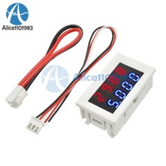 DC 100V 10A 5 Wire Voltmeter Ammeter Dual Digital Blue + Red LED Volt Amp Meter