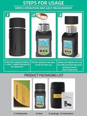 GOYOJO Grain Moisture Tester Cup Type Temperature Compensation Data Storage Tool