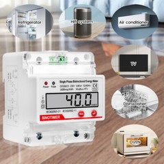 4P Single-Phase Multifunction LCD Electric Energy Meter RS485 Modbus 230V 80A