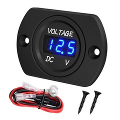 Medidor Voltaje Bateria Impermeable DC 12 V 24 V Panel Voltimetro Led 12 Voltios