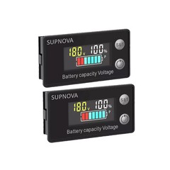2x12v 24v 36v 48v 60v 72v Battery Monitor,Car Golf cart Battery Indicator Meter