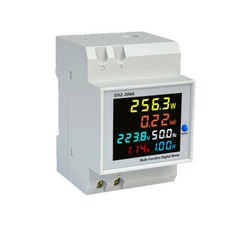 DIN-Rail Single-phase LCD Digital Voltage Current Power Frequency Meter D52-2066