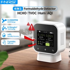 4-IN-1 Indoor Air Quality Monitor Touchscreen HCHO TVOC Detector Temp Tester