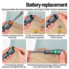 AC12-220V Electrical Voltage Tester Pen Screwdriver Non-contact Power Detector;