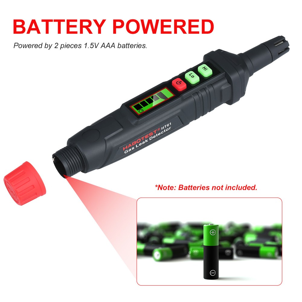 Portable Combustible Gas Leak Detector W/ Audible&Visual Alarm Natural Gas V0J0