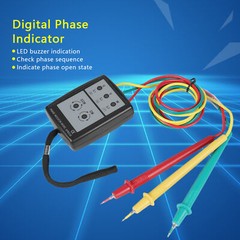 SP8030 Digital Phase Rotation Indicator LED Buzzer Phase Sequence Meter 60V‑600V