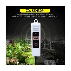 CO2 Controller Dual Outlets CO2 Controller for Grow Room, Two Smart Plugs Aut…