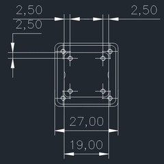 Gold Aluminum RF Shielding Enclosure 27x27x10mm Box RFI Protective Housing