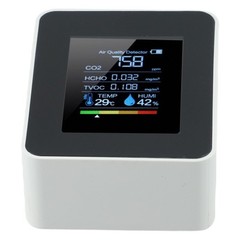 for multi Mesh Design Air Quality Detector 5in1 Indoor Carbon Dioxide TVOC