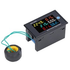 Power Monitor Single Phase LCD Digital Display Voltage Current Meter Tester SET