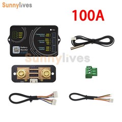 DC 0-120V 100A 400A 600A Bluetooth Battery Coulomb Meter Voltage Current Meter