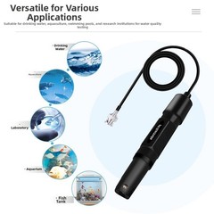 Water Testing Electrode 201H Acid Base Sensor with BNC Connector and 0-14 Range