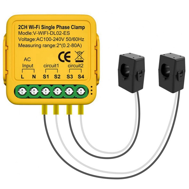 CT KWh Power Consumption Monitor with Terminal for Alexa Home (B) X2O3962-