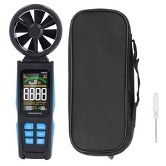 Digital Anemometer Air Flow Meter Backlit LCD Display Portable Wind Gauge