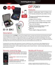 Megabras Tentech DT70KV Dielectric Tester – 70 kV DC | Bluetooth | ASTM & IEC