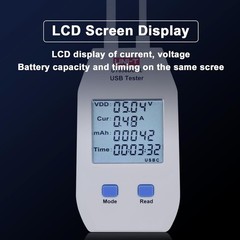 UT658Dual LCD USB Type C Digital Tester Power Voltage Amps Meter DC 4-24V