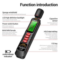 LED Display Decibel Meter GN102 for Quick and Easy Sound Level Detection