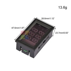 M430 DC4-30V Voltage Current Power Meter 10A Voltmeter Ammeter 0.56″ LED Display