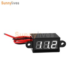 FS028 DC3-30V 0.28inch LED 3 Digit Tube Waterproof Voltmeter Meter Tester ABS