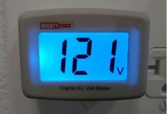 RV, Camper, Boat; Digital Display Voltage Monitor 90 To 132 Volt AC