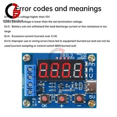 DC 4.5-6V Digital Battery Capacity Tester Electronic Load Tester Type C ZB2L3