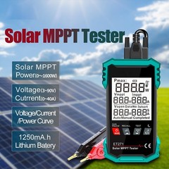 ET271 2000W Photovoltaic Power Meter with MPPT Logging and 3.2-inch LCD Display