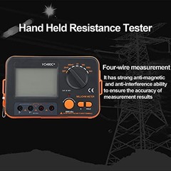 DC Low Resistance Tester 6 Gear 4 Wire Milliohmmeter