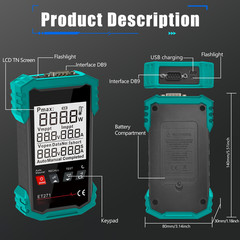 ET271 PV Tester 2000W Max Power 90V OC Voltage 40A Current Solar Module Tool