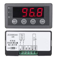 0-10V 0-20mA 2-10V 4-20mA 4-Wire Analog Input (Reception) Display Meter DC 8~25V