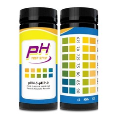 Accurate pH Test Strips Pack of 100 for Water Testing Range 4 5 to 9 0