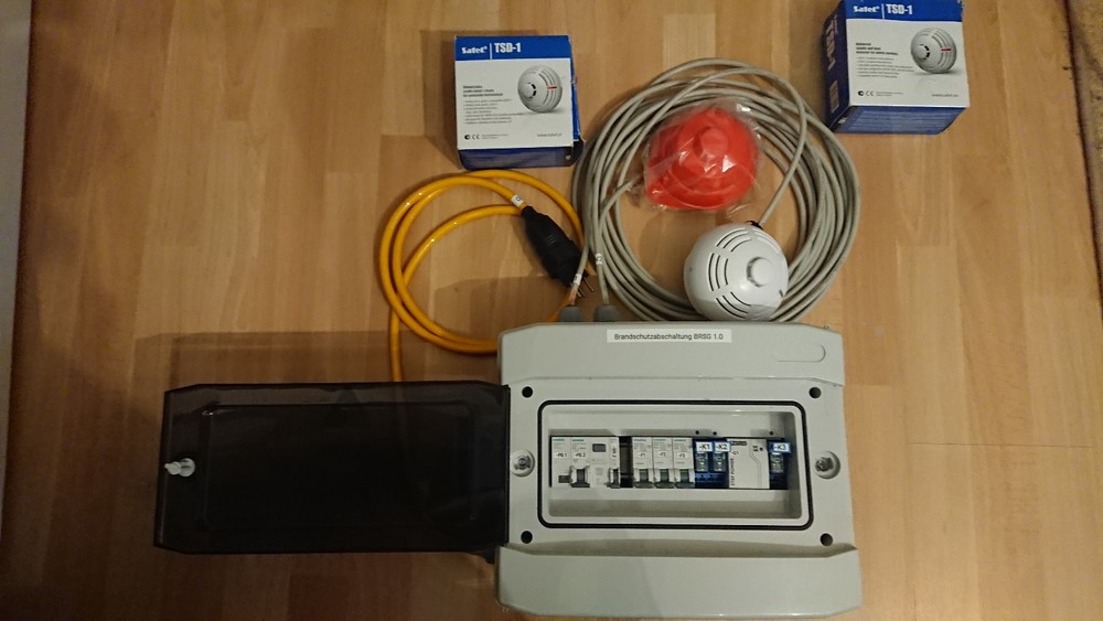 Brandschutzsystem 230V / Brandverhinderung / Brandabschaltung bei Rauch !!!
