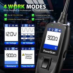 2026 Autel PowerScan PS100 Power Circuit Probe Tester, 12-24V Black