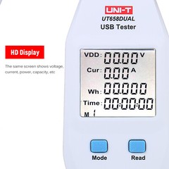 UNI-T LCD Digital USB Tester Power Capacity Volt Current Energy Detector Meter