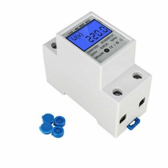 LCD Digital Single Phase KWH Watt Hour Din-Rail Energy Meter 220V 50Hz 5(80) A