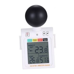 Handheld Heat Index Detector ABS Body White Color 70x60x22 mm for Field Use