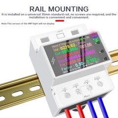 AT4PW Tuya WIFI Digital Power Energy Meter Din Rail Smart Switch Remote Control
