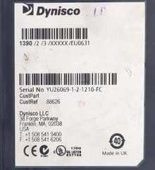 Dynisco 1390 Strain Gauge Indicator Ser.YU26069-1-2-1210-FC