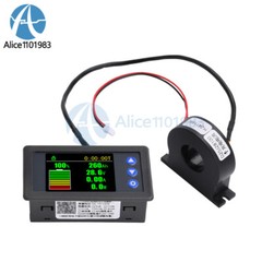 H56AH LCD Digital Hall-Coulomb Meter Voltage Current Power Meter Display 0-400A
