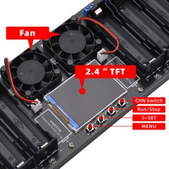 8CH 18650 Battery Capacity Internal Resistance Tester Auto Charging Discharge