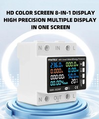 Smart WiFi Power Meter 230V 50A Relay Switch Energy Over Under Protection TUYA