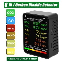 CO2 Multifunctional Carbon Dioxide Level Controller 6-In-1 Air-Quality-Monitor