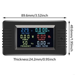 1x PZEM-022 AC Digital Power Meter LCD Display Voltage Current Monitor 100A 220V