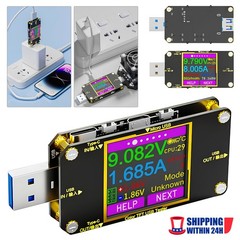 USB Type-C Digital Tester Multimeter Current Voltage Power Capacity & Cable