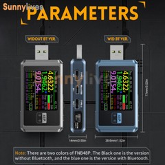 FNIRSI FNB58 FNB48P Digital USB Voltage Current Power Meter Voltmeter Ammeter