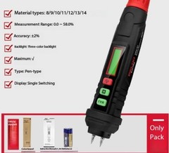 Wood Moisture Tester Humidity Meter Wall Cement Moisture Content Detector